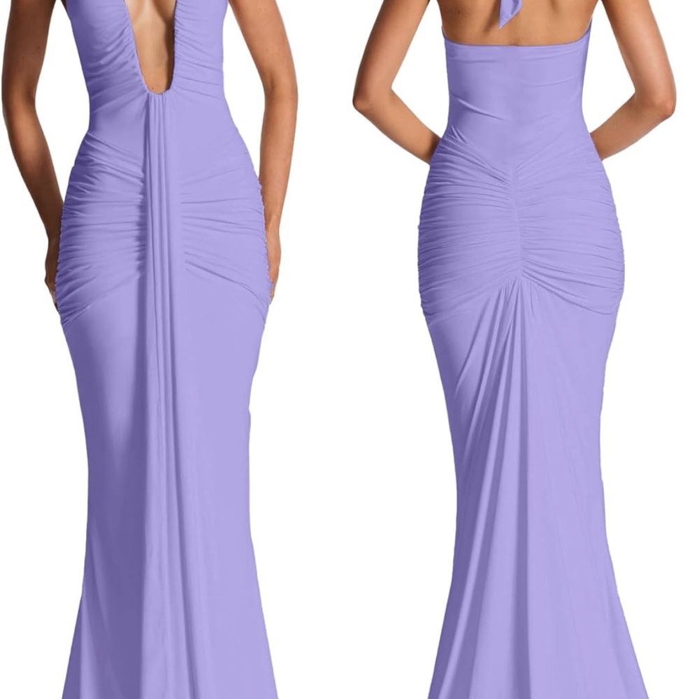 Elegant Lavender Maxi Dress